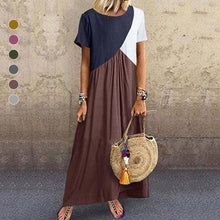 Load image into Gallery viewer, Multicolor Panel Dress