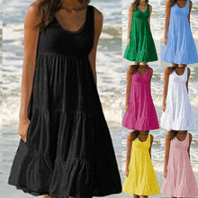 Load image into Gallery viewer, Sleeveless Crewneck Panel Dress