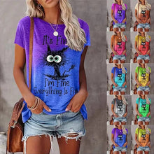 Load image into Gallery viewer, Alphabet Cat T-Shirt