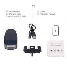 Load image into Gallery viewer, Bicycle Rear Light Remote Control Alarm Lock