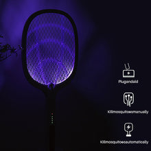 Load image into Gallery viewer, USB Rechargeable Electric Fly Swatter Large Insect Racket