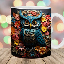 Load image into Gallery viewer, Mug with owl print