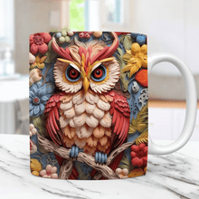 Load image into Gallery viewer, Mug with owl print