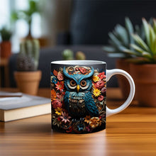 Load image into Gallery viewer, Mug with owl print