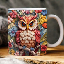 Load image into Gallery viewer, Mug with owl print