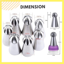 Load image into Gallery viewer, Stainless steel spout set for cupcakes and cake decoration