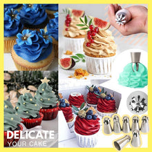 Load image into Gallery viewer, Stainless steel spout set for cupcakes and cake decoration