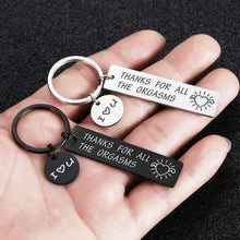 Load image into Gallery viewer, Naughty Keychain/Charm Couple Key Ring