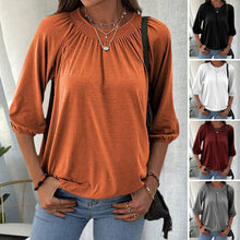 Load image into Gallery viewer, Pullover Crewneck Loose T-Shirt