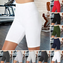 Load image into Gallery viewer, Women's Solid Color Flat Five-point Yoga Pants