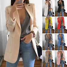 Load image into Gallery viewer, Women&#39;s Fashion Lapel Slim Cardigan Temperament Suit Jacket
