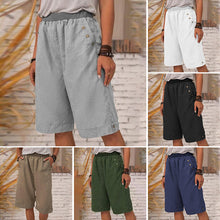 Load image into Gallery viewer, Solid Color Cotton and Linen Pants