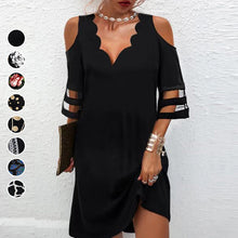 Load image into Gallery viewer, Flower Mesh Dress