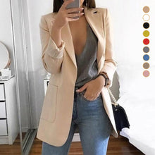 Load image into Gallery viewer, Women&#39;s Fashion Lapel Slim Cardigan Temperament Suit Jacket