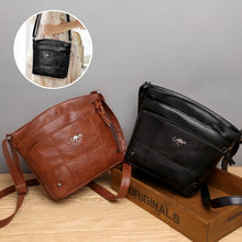 Load image into Gallery viewer, Soft Leather Messenger Multi Pocket Large Capacity Shoulder Bag