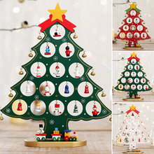 Load image into Gallery viewer, DIY Wooden Mini Christmas Tree Set
