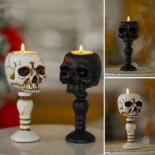 Load image into Gallery viewer, Cubic Skull Pillar Candle Holder