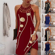 Load image into Gallery viewer, Sexy Off Shoulder Printed Party Dress