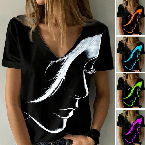 Printed Crewneck Pullover T-Shirt