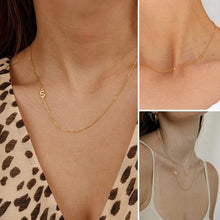 Load image into Gallery viewer, Initial Bezel Diamond Necklace