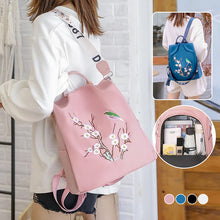 Load image into Gallery viewer, Embroidered Anti-theft Backpack