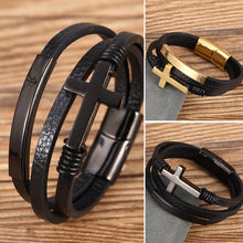 Load image into Gallery viewer, Multilayer Cross Bracelet