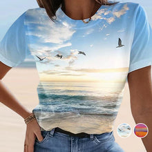 Load image into Gallery viewer, Women&#39;s Casual 3D Printed Painting T-shirt