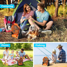 Load image into Gallery viewer, Camping LED Fan with Light