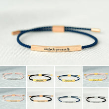 Load image into Gallery viewer, UNF♥CK YOURSELF TUBE BRACELET