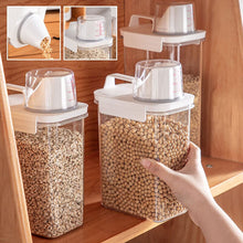 Load image into Gallery viewer, Cereal Dispenser Easy Flow Storage Jar Plastic Grocery Container