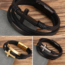 Load image into Gallery viewer, Multilayer Cross Bracelet