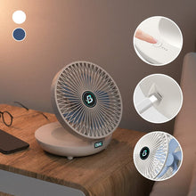 Load image into Gallery viewer, Portable Mini Desktop Fan, USB Rechargeable Adjustable Wall-Mount Fan