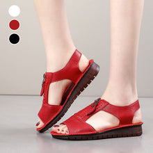 Load image into Gallery viewer, Solid Color Soft Sole Summer Sandals