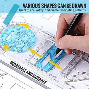Multifunctional Student Math Ruler