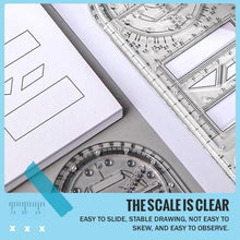 Load image into Gallery viewer, Multifunctional Student Math Ruler