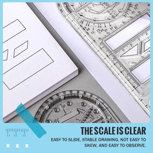 Multifunctional Student Math Ruler