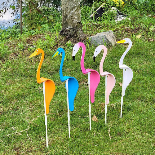 Swirl Dancing Birds Lawn Ornament Whimsical Dynamic Birds