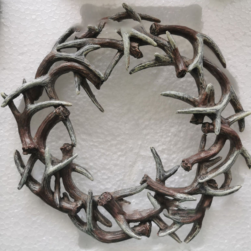 Rustic Farmhouse Antler Wreath