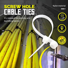 Load image into Gallery viewer, Screw Hole Cable Ties