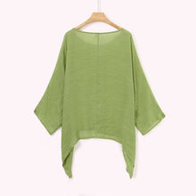 Load image into Gallery viewer, Solid Color Batwing Casual Loose T-shirt