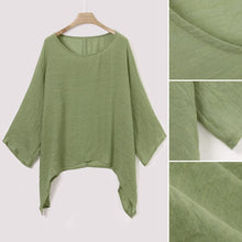 Load image into Gallery viewer, Solid Color Batwing Casual Loose T-shirt