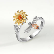 Load image into Gallery viewer, Sunflower Fidget Spinner Ring