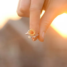 Load image into Gallery viewer, Sunflower Fidget Spinner Ring