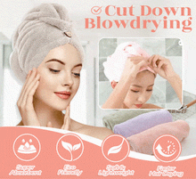Load image into Gallery viewer, Eco Friendly Super Absorbent Hair Towel Wrap