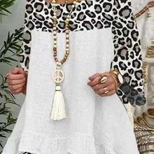 Load image into Gallery viewer, Women's Leopard Stitching Cotton Suit