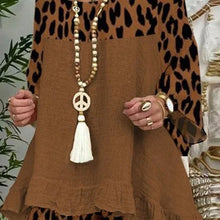 Load image into Gallery viewer, Women's Leopard Stitching Cotton Suit