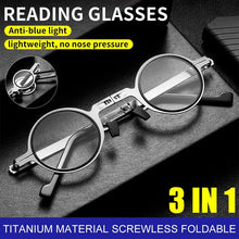 Load image into Gallery viewer, Titanium Material Screwless Foldable Reading Gla-sses