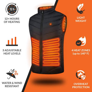 Smart Heated Vest Instant Warmth Heating Vest
