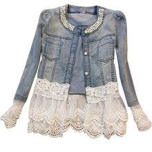 Load image into Gallery viewer, Paneled Denim Jacket