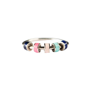 Titanium Steel Enamel Fingertip Ring